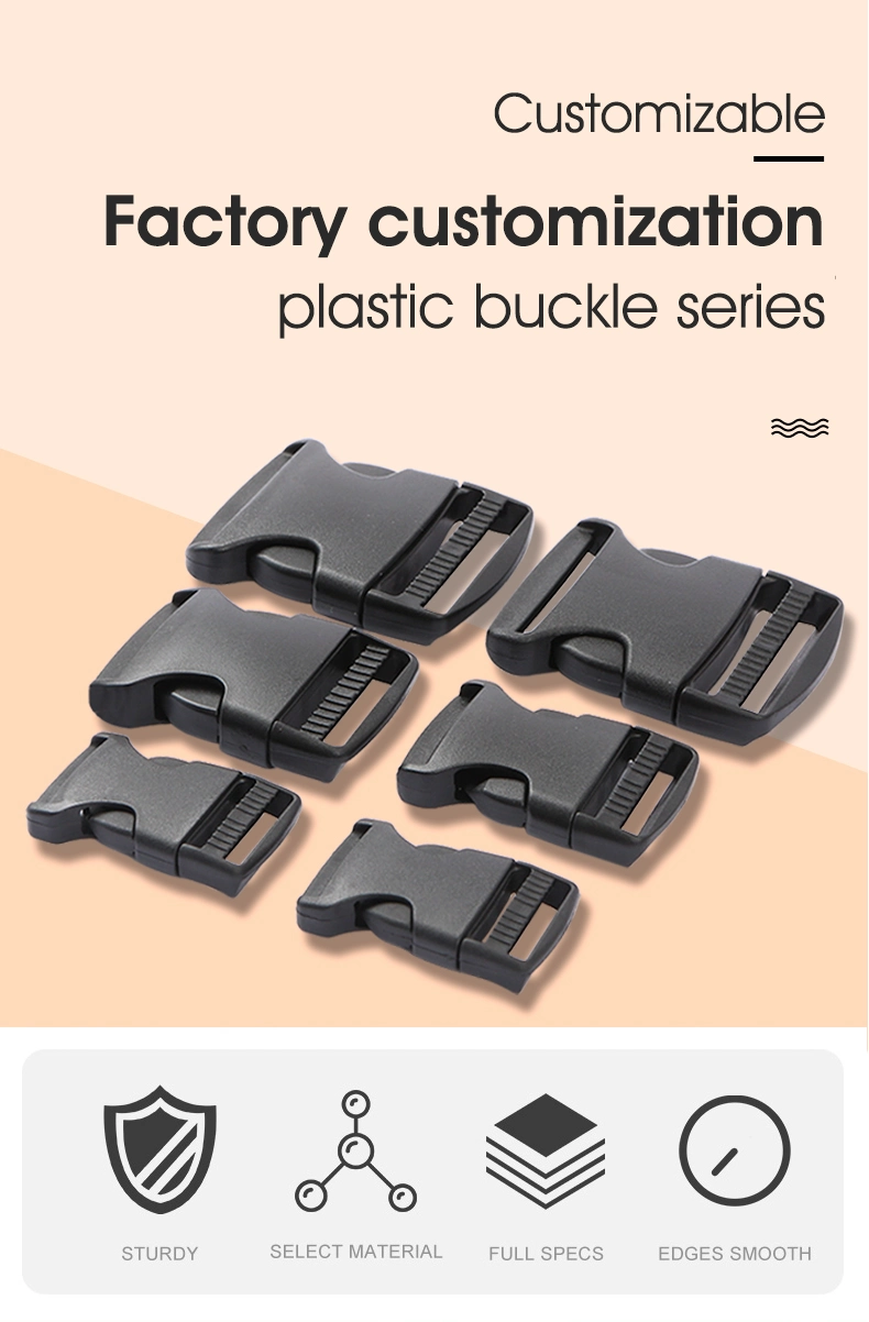 Plastic 25mm Side Release Buckle Blackschool Bag Accessories