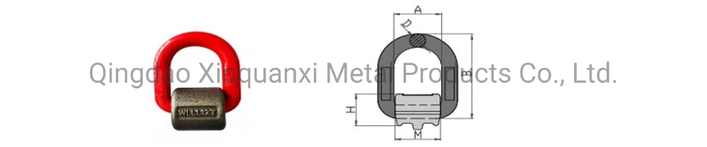 G80 Alloy Steel Forged D Ring Shackle High Strength Lifting Ring Master Link Round Ring