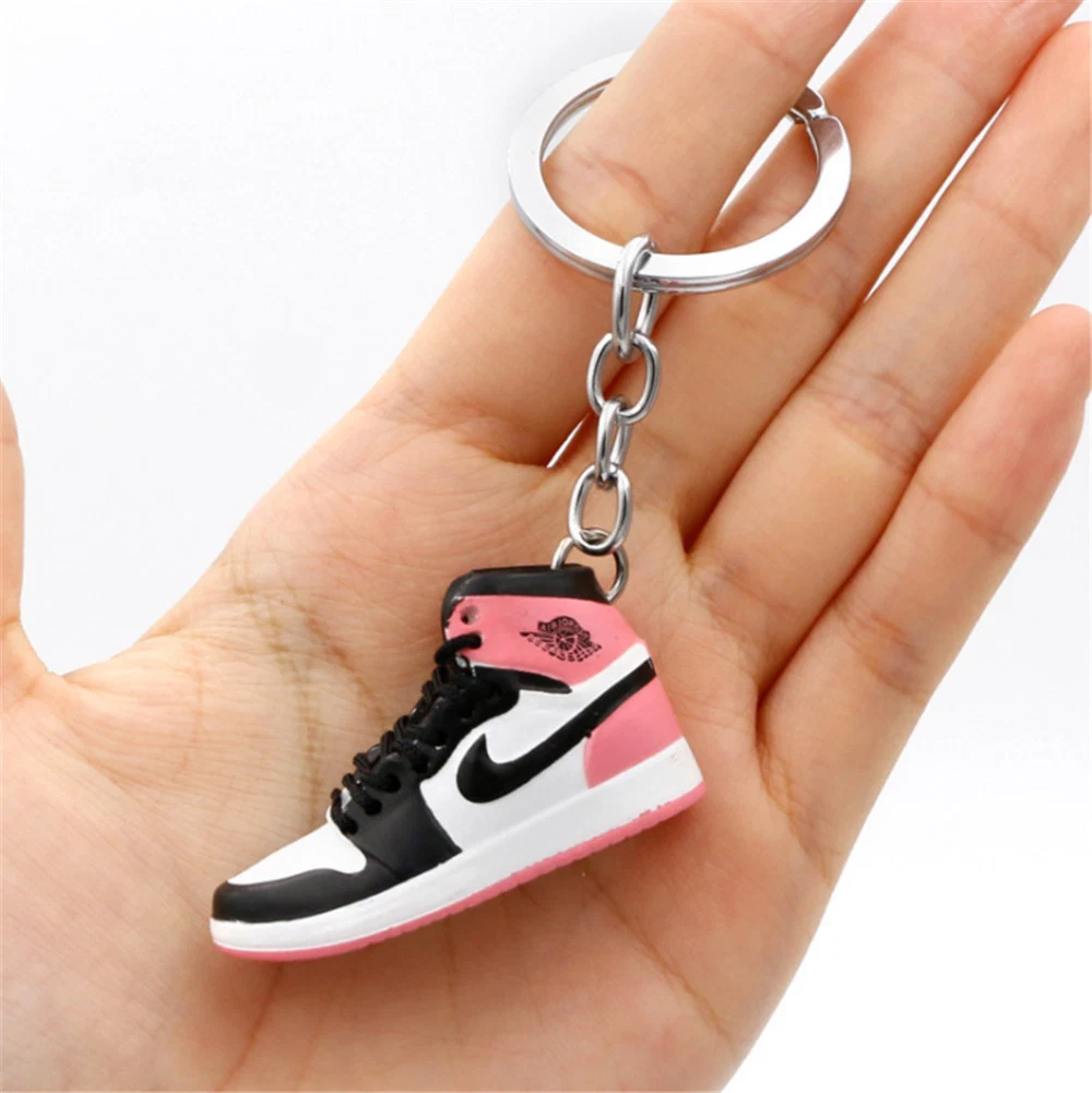 Slovely 3D Mini Shoes Keychains Soft PVC Keyring